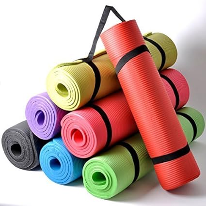 Fitness NBR Yoga Mat 🧘‍♀️💪 Size: 183 x 61 x 1 CM – Perfect for full-body workouts📏 🛑 Non-Slip Surface