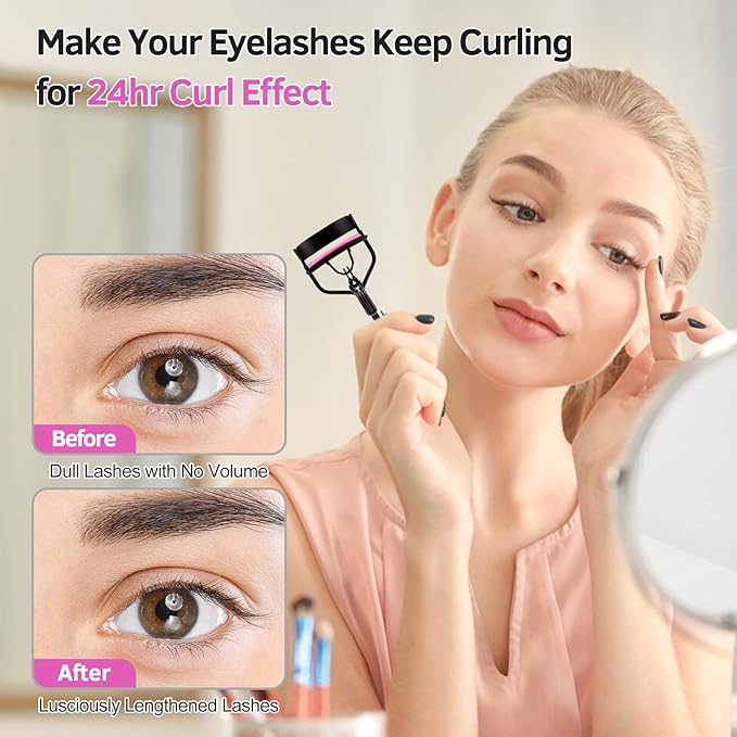 7/15pcs Eyelash Curler Set for Women 💕👁️Everything you need for stunning lashes in one kit! 💖